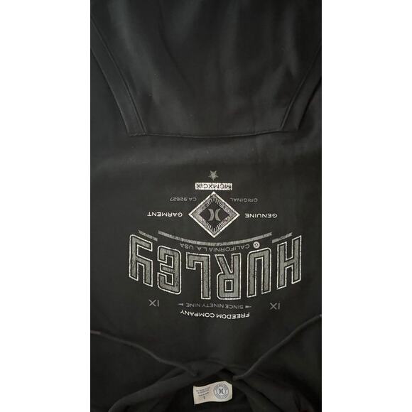 Hurley Freedom Company Black Hoodie Pullover Sweatshirt NWT Size L - Picture 14 of 16